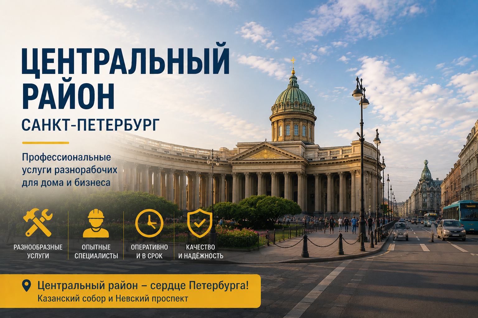 Центральный район — выезд рабочих по району