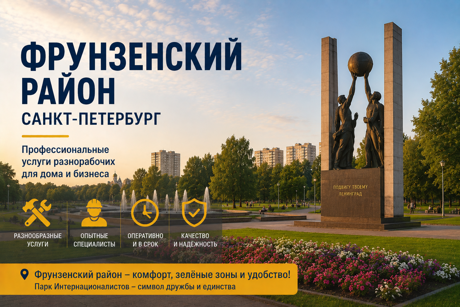 Фрунзенский район — выезд рабочих по району
