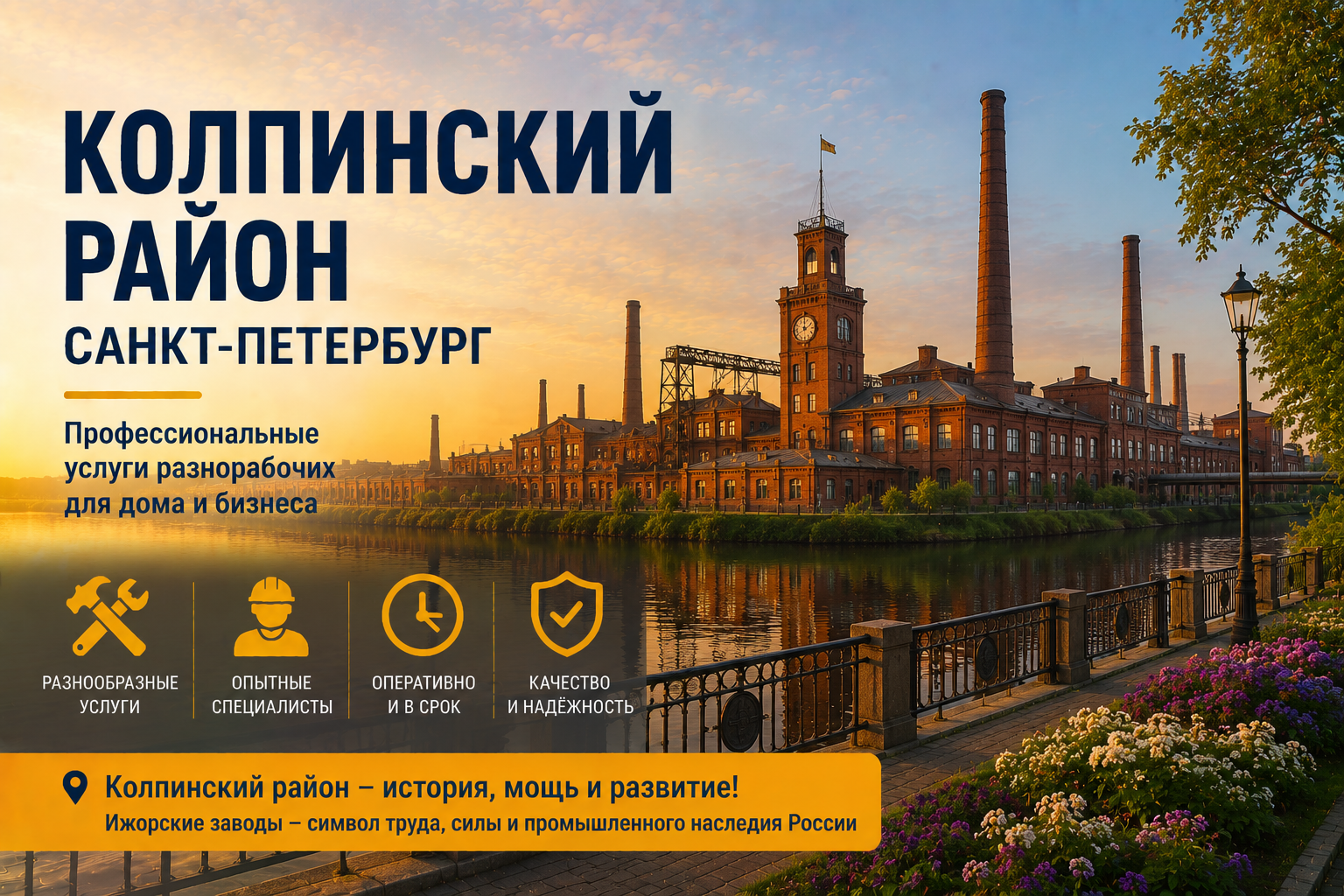Колпино — выезд рабочих по району