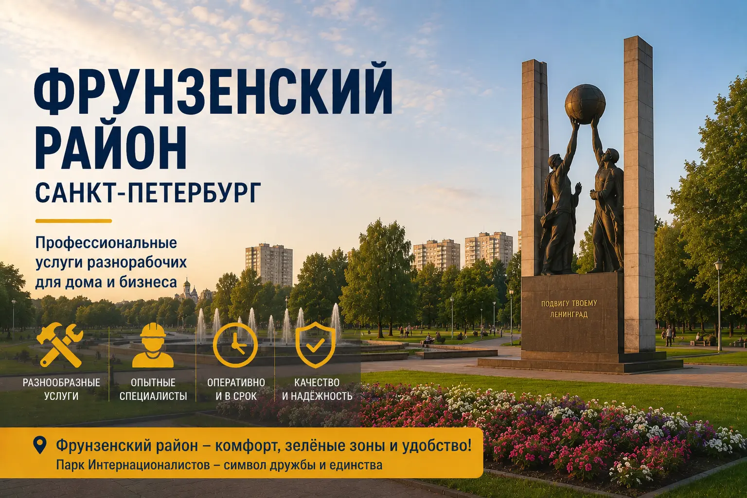 Разнорабочие в Фрунзенский район