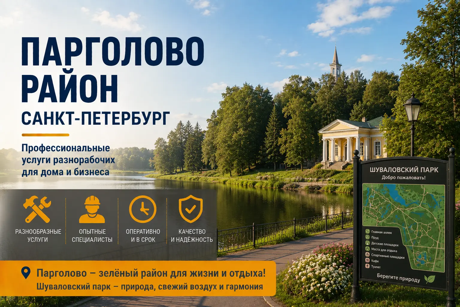 Разнорабочие в Парголово
