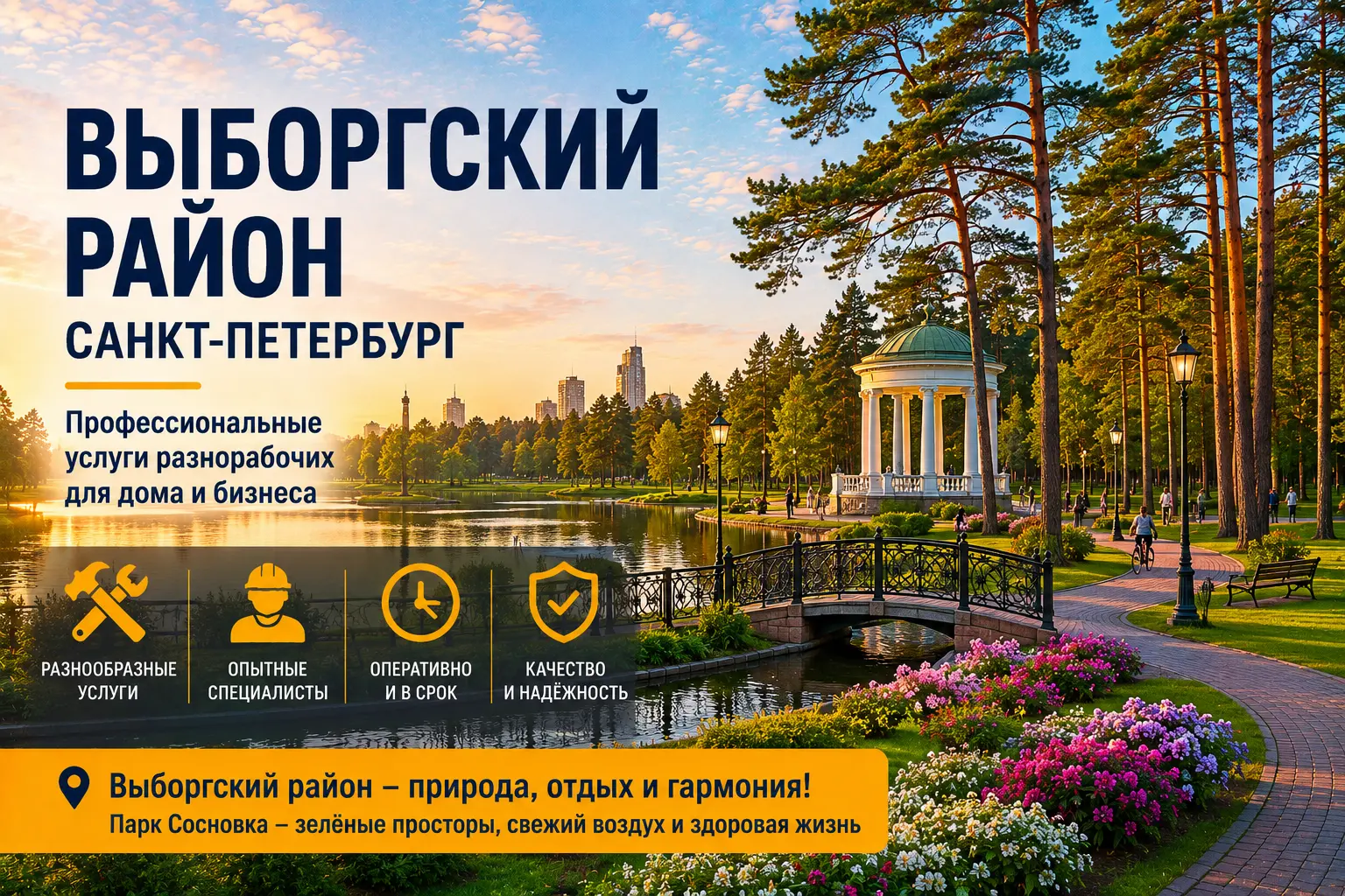 Разнорабочие в Выборгский район
